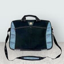SWISS GEAR Messenger Travel Bag 17” Laptop w/ Padded Shoulder Strap BLUE & BLACK picture