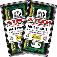 16GB KIT (2 x 8GB) SODIMM DDR3 NON-ECC PC3-10600 1333MHz DDR-3 RAM Memory Sticks picture