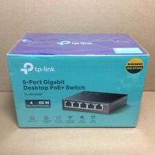 TP-Link 5-Port Gigabit Desktop 65w PoE+ Switch TL-SG1005P - NEW / Sealed picture