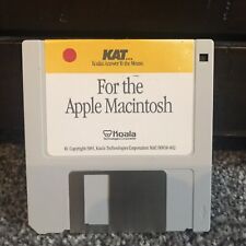 Vintage- KAT For The Apple Macintosh  - Apple Macintosh Mac Disk - 1985 picture