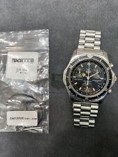 👍 Tag Heuer 2000 Black Gray 570.206 Watch Mens Chronograph Vintage picture