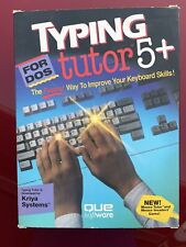 Typing Tutor 5+ DOS Que Software Kriya in original Box Vintage 1992 Typewriter picture