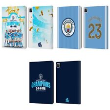 MANCHESTER CITY MAN CITY FC 2023 CHAMPIONS LEATHER BOOK CASE FOR APPLE iPAD picture