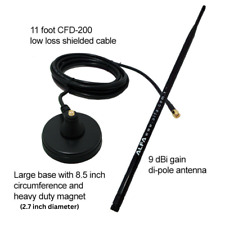 Alfa ARS-N19 9 dBi omni antenna +Heavy Duty Magnet Dock Base +11 ft CFD200 cable picture