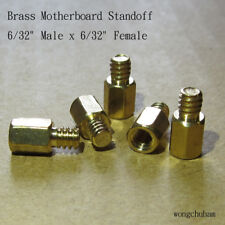 25x brass motherboard standoff 6/32 male x 6/32 female picture