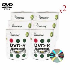 1200 Pcs Smartbuy Shiny Silver For Blank DVD-R 16X 4.7GB  Blank Record Disc picture