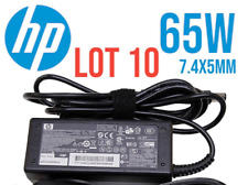 Lot of 10 Genuine HP 65W AC Adapter Power Charger 7.4mm Tip No Power Cord picture
