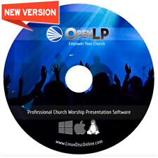 NEW & Fast Ship OpenLP Church Worship Presentation Bible Software Windows Disc picture