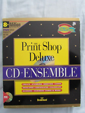 Broderbund The Print Shop Deluxe CD Ensemble For Vintage Macintosh No CD y2k 90s picture