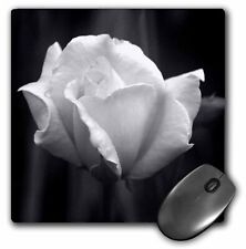 3dRose Black and White Single Rose MousePad picture