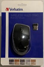 Verbatim 97992 Wireless Multi-Trac Blue LED Optical Mouse, Black picture