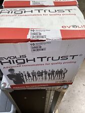 Case of 10 Evolis High Trust Monochrome Black 2000 Prints Roll RCT023NAA picture