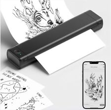 Tattoo Stencil Printer Mini Bluetooth Thermal Transfer Machine + 10 Papers Lot picture