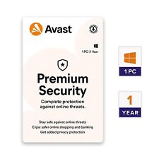 Avast Premium Security 2024 - 1 Device 1 Year - Global Digital Activation Key picture