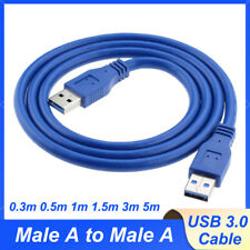 USB Cable Male A To Male A USB 3.0 Lead  Plug to Plug 0.3m 0.5m 1m 1.5m 3m 5m picture