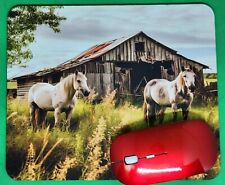 Horse Mouse Pad Rustic Barn Gaming picture