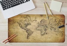 3D Vintage World Map 39 Non-slip Office Desk Mouse Mat Large Keyboard Pad Game picture