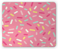 Ambesonne Pink Motif Mousepad Rectangle Non-Slip Rubber picture