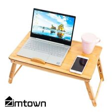 Nature Bamboo Folding Laptop Computer Notebook Table Bed Desk Tray Stand picture