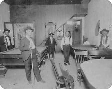 Old West Saloon playing Pool Men Mousepad  Mouse Pad picture