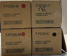 LOT OF 4 Toshiba 1x T-FC25-K, 2x T-FC25-M,  1x T-FC25-Y, Toner *SET OF 4* picture