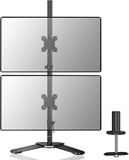 Suptek Dual LED LCD Monitor Stand up Free-Standing Desk Mount for 2 / Two Screen picture