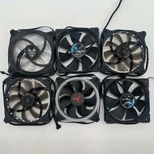 Lot of 6 Assorted 120mm Computer Case Fans picture