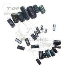 (1uF~2200uF) 25 value 125pcs Electrolytic Capacitors Assortment Kit Assorted Set picture