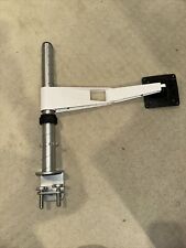 Sapper Knoll Single Monitor Arm White Table Clamp, Tilt Rotate, 18