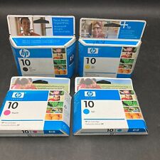 TWO Sets of Genuine HP 10 Black/Magenta/Yellow/Cyan New Sealed Ink Exp 2007/2009 picture