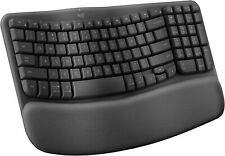 Logitech Wave Keys Wireless Ergonomic Keyboard with Cushioned Palm Rest Graphite picture
