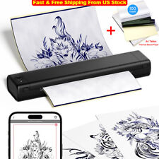 Phomemo M08F Wireless Machines Bluetooth Stencil Printer +100PCS A4 Tattoo Paper picture