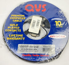 QVS Premium Computer Cable USB KVM Universal All-in-One Value 10 Ft picture