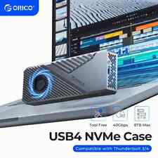 ORICO USB4 40Gbps NVME Enclosure & Cooling Fan MAX 8TB Aluminum fr Mac iMac lot picture