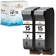 2PK For HP 15 C6615DN Ink Cartridge Replacement for Fax Series 1230 1230xi picture