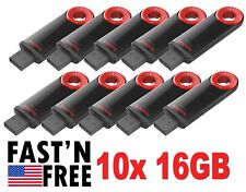 Lot 10 x SanDisk 16GB Cruzer Dial USB Flash Memory Pen Drive SDCZ57-016G 16 GB picture