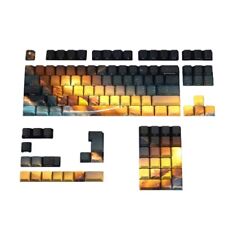 Deep Navy Keycaps 125Keys Double ShotKeycap Set for Mechanical Keyboard Keycap picture