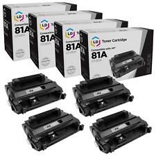 4PK LD Reman CF281A Compatible With HP 81A Black for M604 M605 M606 M605x M605dn picture
