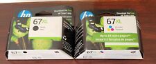 New HP 67XL  2 Pack Black + Tri Color 3YM58AN) Ink Cartridges Dated  11/23- 4/24 picture