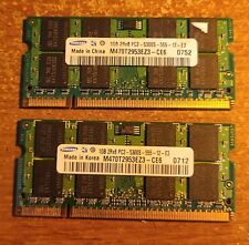 Samsung 2gb DDR2 Laptop Memory Kit 2 x 1GB PC2-5300S M470T2953EZ3-CE6 picture