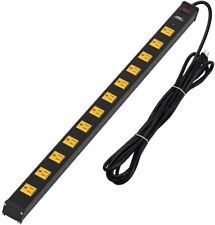 12-Outlet Heavy Duty Power Strip Surge Protector Wide Spaced 15Ft Cord and 1800J picture