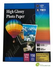150 Sheets Premium Glossy Inkjet Photo Paper 8.5x11 Letter Size 150gsm / 40lbs picture