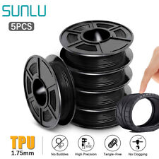 5x 500g SUNLU 95A Black TPU 3D Printer Filament 1.75mm TPU 0.5KG/Roll +/-0.03mm picture