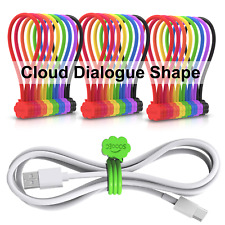 24 Pack Magnetic Twist Ties 7.48 Inch Silicone Reusable Cable Tie 8 Colors picture