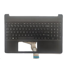 New Palmrest Cover Keyboard NON-Backlit Black For HP 15-EF 15-dy L89859-001 picture