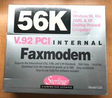 Sterling Communications 56K V.92 PCI Internal Faxmodem - NOS Sealed picture
