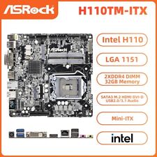 ASRock H110TM-ITX Motherboard Mini-ITX Intel H110 LGA1151 DDR4 SATA3 HDMI DVI-D picture
