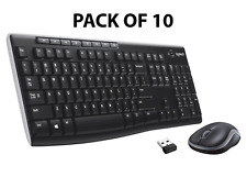 10 PACK Logitech MK270 Full-size Wireless 2.4G Membrane Keyboard Mouse Bundle PC picture