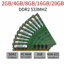 16GB 8GB 4GB 2GB DDR2 533MHz PC2-4200U CL4 Dimm Desktop Memory RAM For Hynix LOT picture