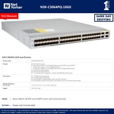 Cisco NEXUS N3K-C3064PQ-10GX 3064-X Switch WITH DUAL POWER - Same Day Shipping picture